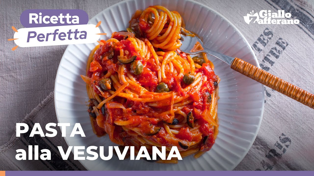 PASTA alla VESUVIANA: GUSTO UNICO e NOTE PICCANTI😍🍅🍝🍴