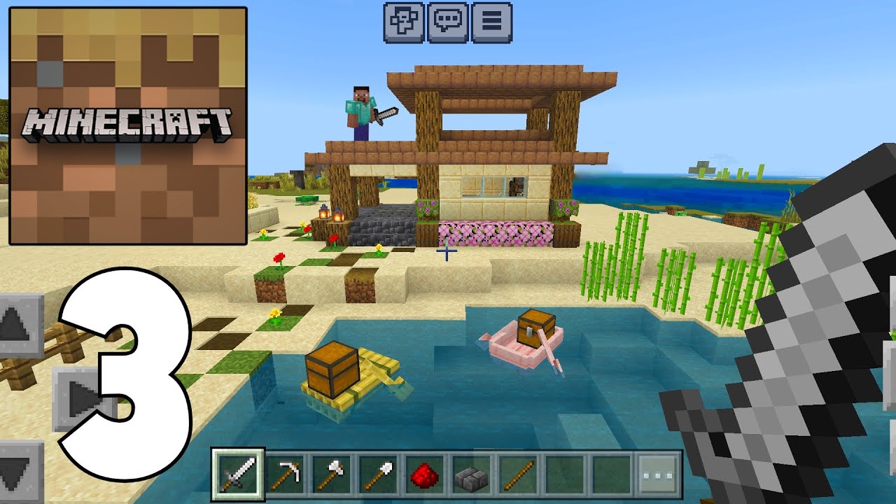 Minecraft Trial - Survival Gameplay Part 3 - BUILDING A SURVIVAL HOUSE!! (2023)