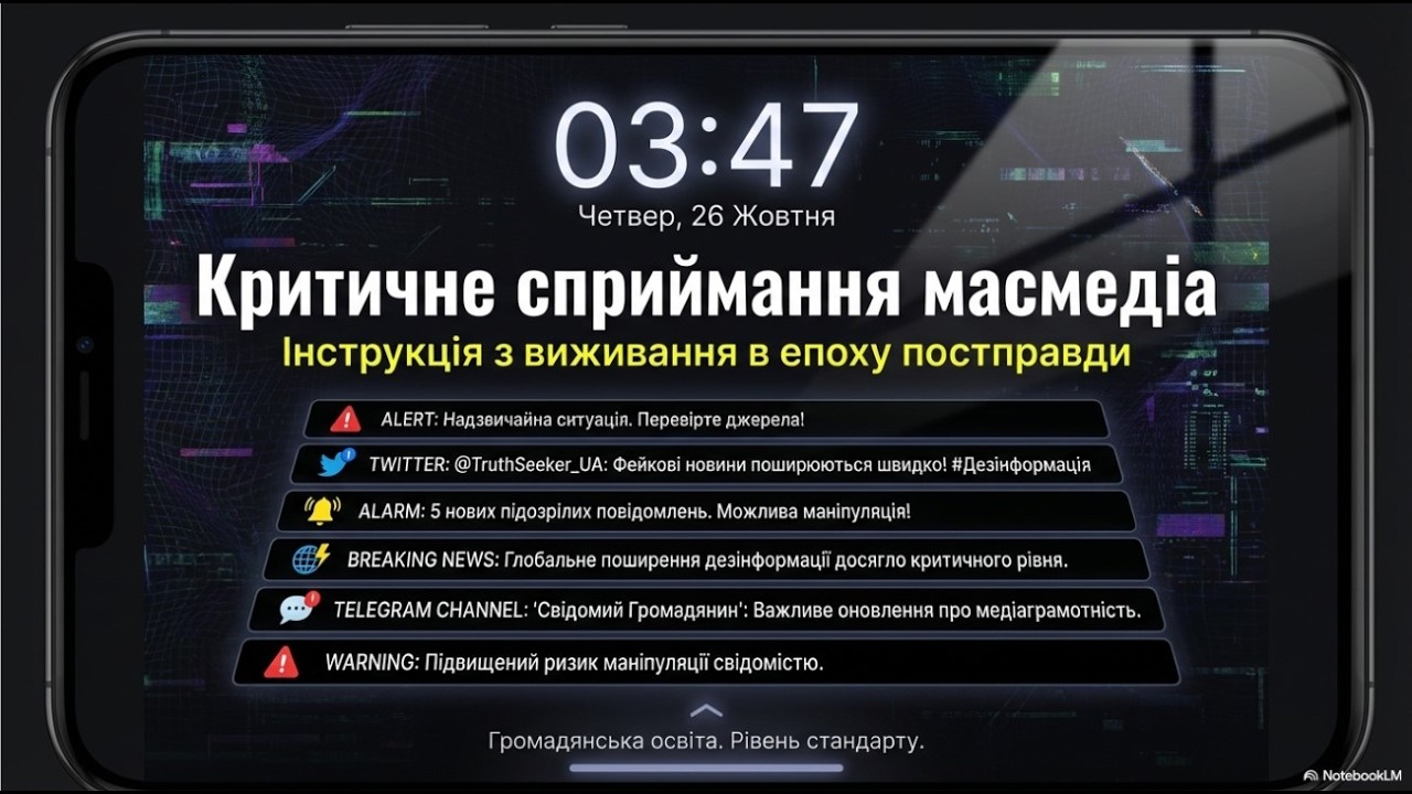 ⚖️ Чи легко тебе обдурити в мережі? Кристичне сприйняття масмедіа.🗝️