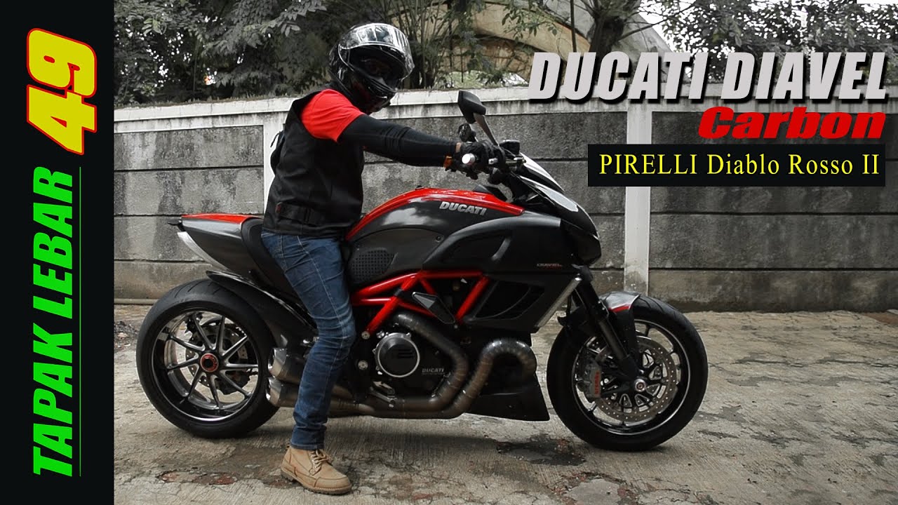 PIRELLI Diablo Rosso II 240/45-17 feat. DUCATI DIAVEL Carbon, Ban Gambot untuk Moge Tapak Lebar