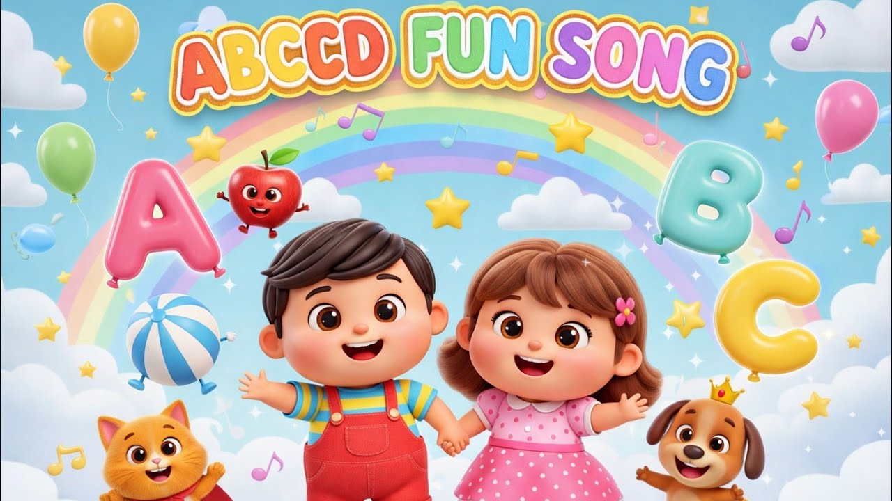 ABCD FUN SONG | The Alphabet Song | English & Fun Nursery Rhyme | Rhymes song | kids rhymes 