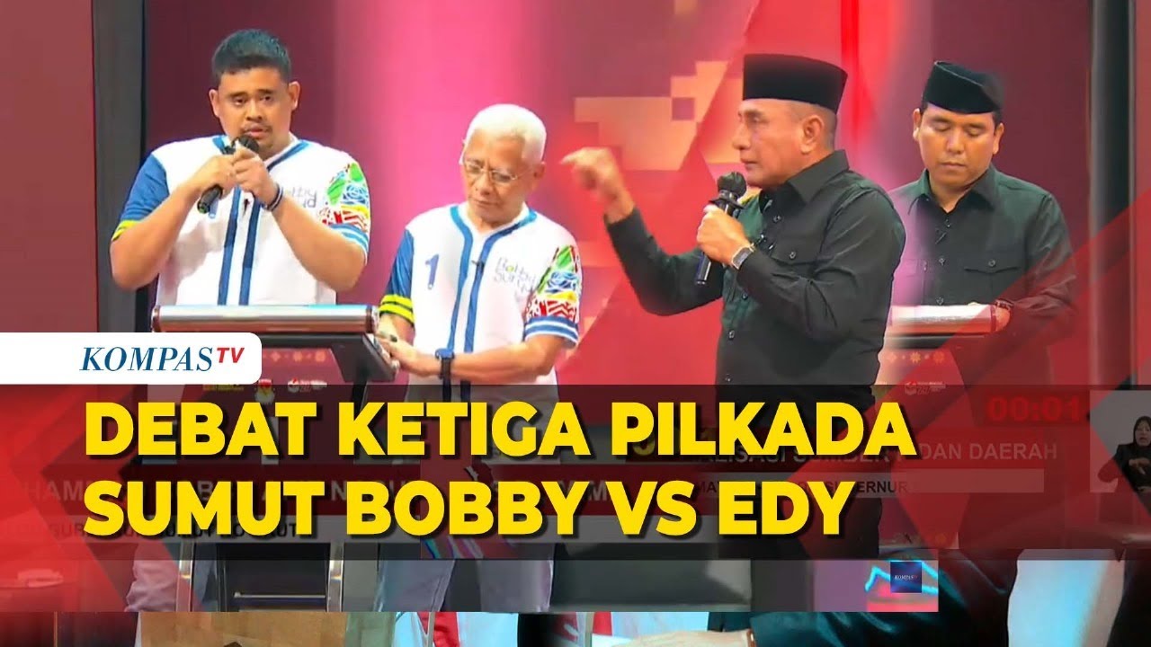 [FULL] Debat Ketiga Pilkada Sumut: Bobby-Surya vs Edy-Hasan Bahas Lampu Pocong hingga Private Jet