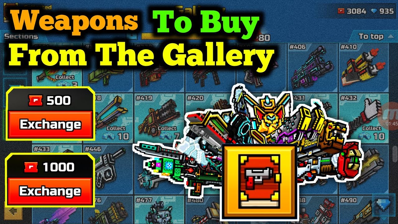 Best Weapons To Buy From The Gallery - Pixel Gun 3D