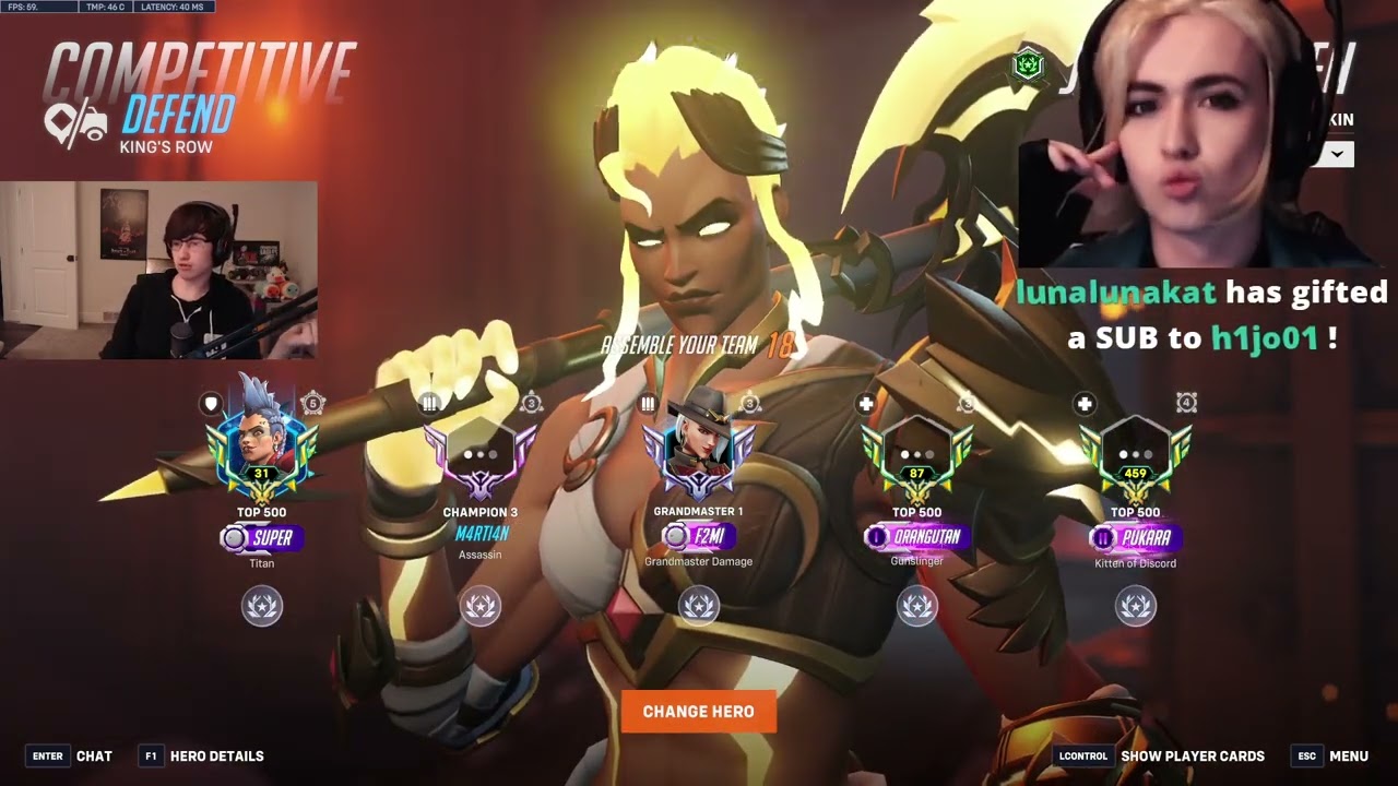 СУПЕР ЗАРЯ + ДЖАНКЕР КВИН ГЕЙМПЛЕЙ OVERWATCH 2 СЕЗОН 19 ТОП 500