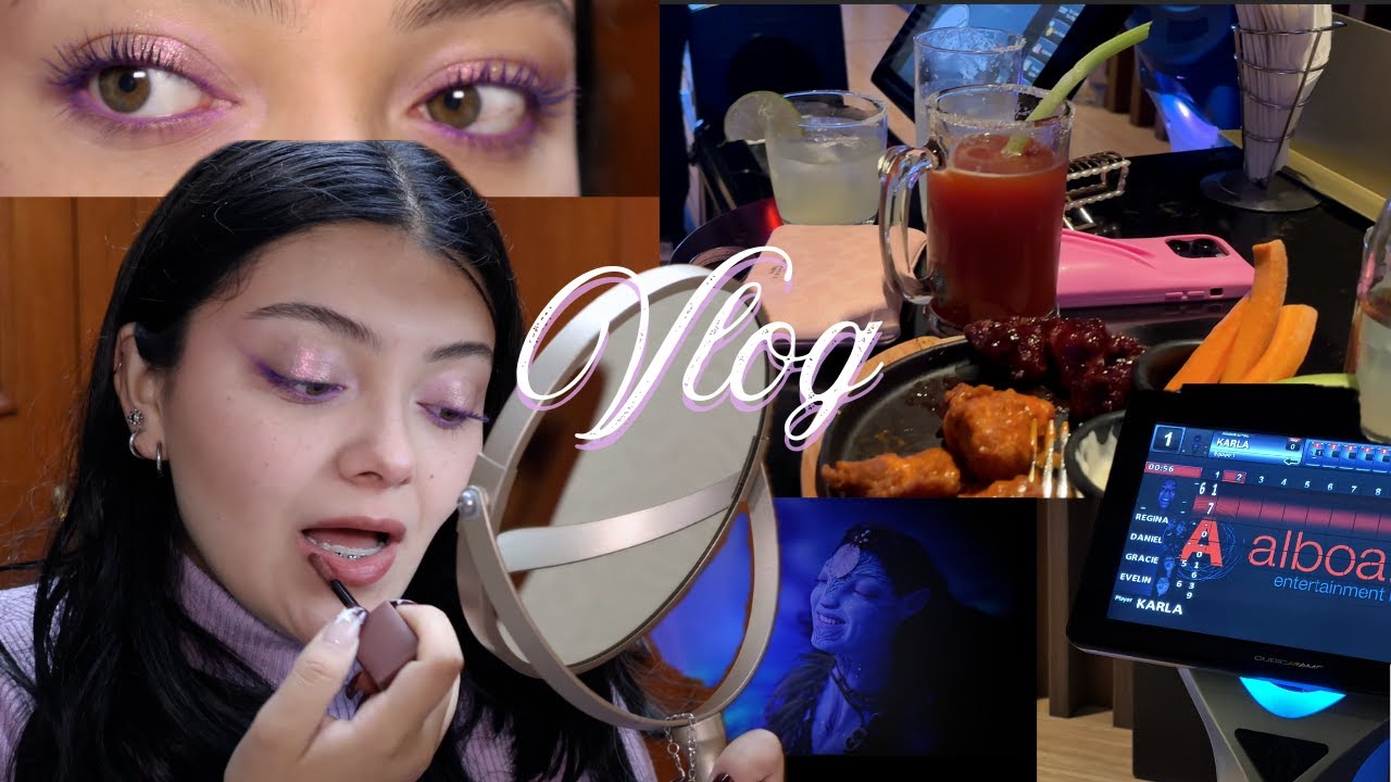 estreno de avatar y GRWM para ir al boliche:)