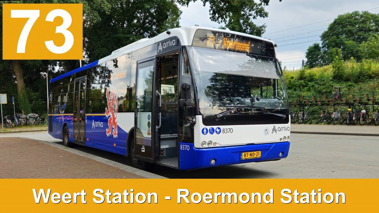 Arriva lijn 73: Weert Station - Roermond Station | Arriva Limburg | Arriva 8370 | 2024