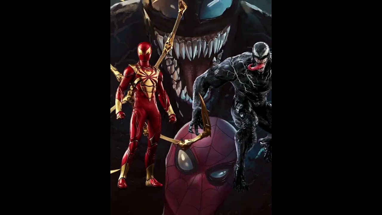 spiderman vs venom🔥 captain univers vs captain univers #shorts  #marvel #spiderman #venom  #vs