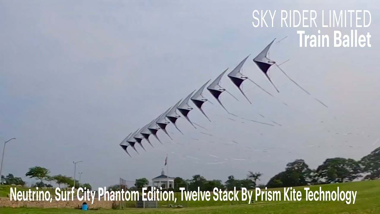 Train Ballet: Demonstration Style With My Prism Kites Neutrino Stack 4K Reissue | Sky Rider Limited