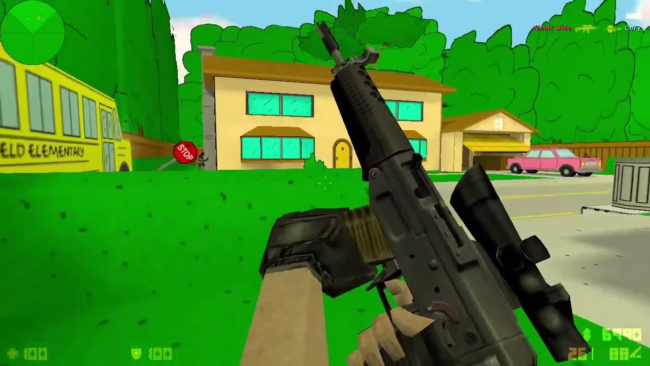 Counter-Strike 1.6 Gameplay 321 Terrorista de simpsons