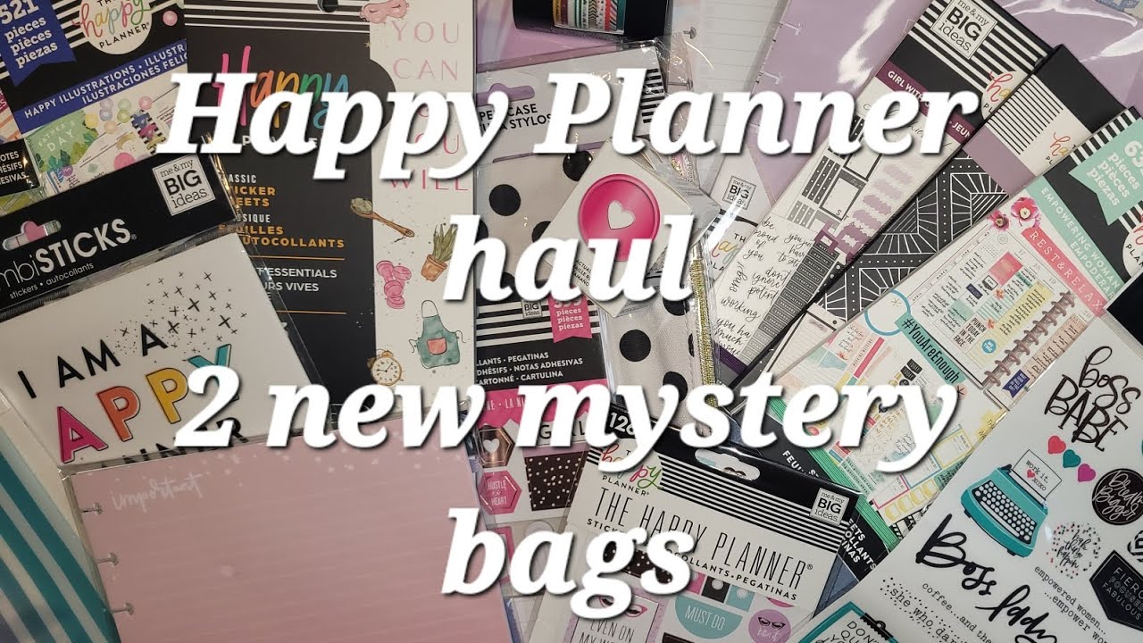 Planner haul : 2 new Happy Planner mystery bags. #happyplanner #plannerhaul