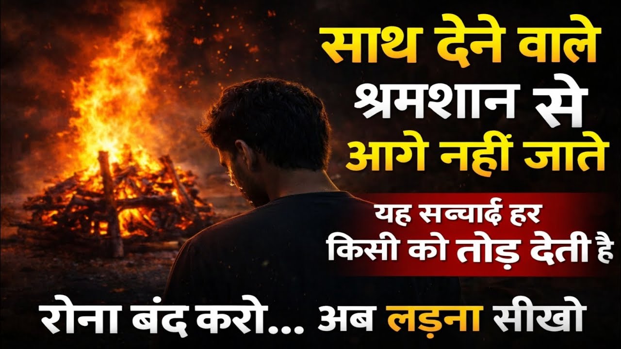 रोना बंद करो…क्योंकि😔 साथ देने वाले श्मशान से आगे नहीं जाते|दिल हिला देने वाली सच्ची कहानी