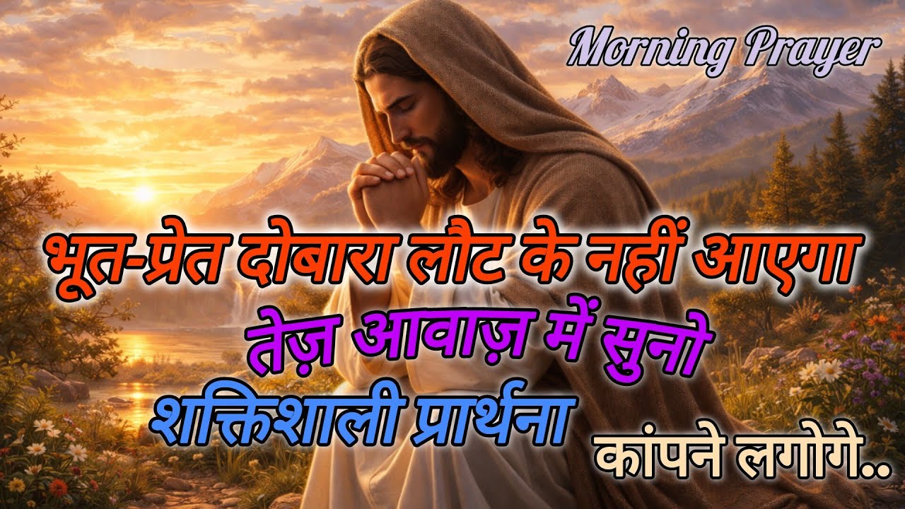 भूत-प्रेत दोबारा लौटके नहीं आएगा तेज़ आवाज़ मेंसुनो शक्तिशाली प्रार्थना कांपने लगोगे.Morning Prayer 