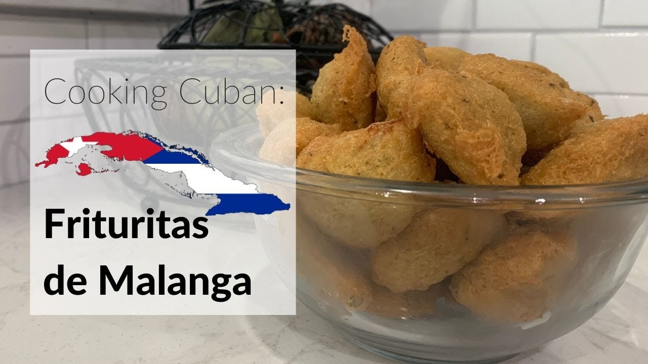 Cooking Cuban - Frituritas de Malanga (Taro Root Fritters)