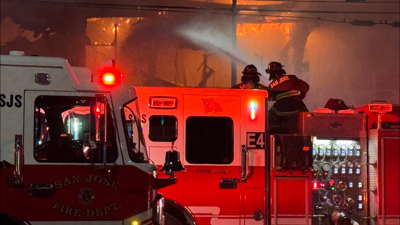 3rd Alarm Structure Fire - Saratoga Ave at Lawrence Expressway, West San Jose, CA - 01/30/2026  