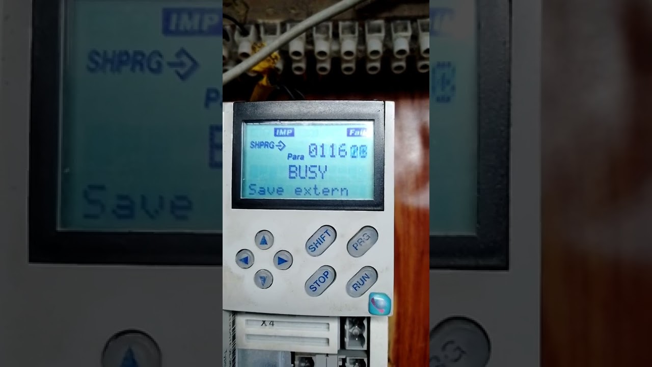 Lenze variable frequency drive (VFD) parameter
