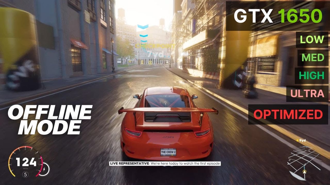 The Crew 2 GTX 1650 Settings Test | Low vs Med vs High vs Ultra vs Optimized + NEW Offline Mode!