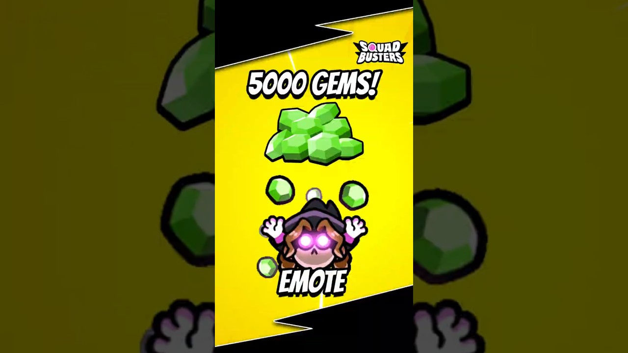 Unlock This Emote and Gems 🙌 | Squad Busters #shorts #squadbusters