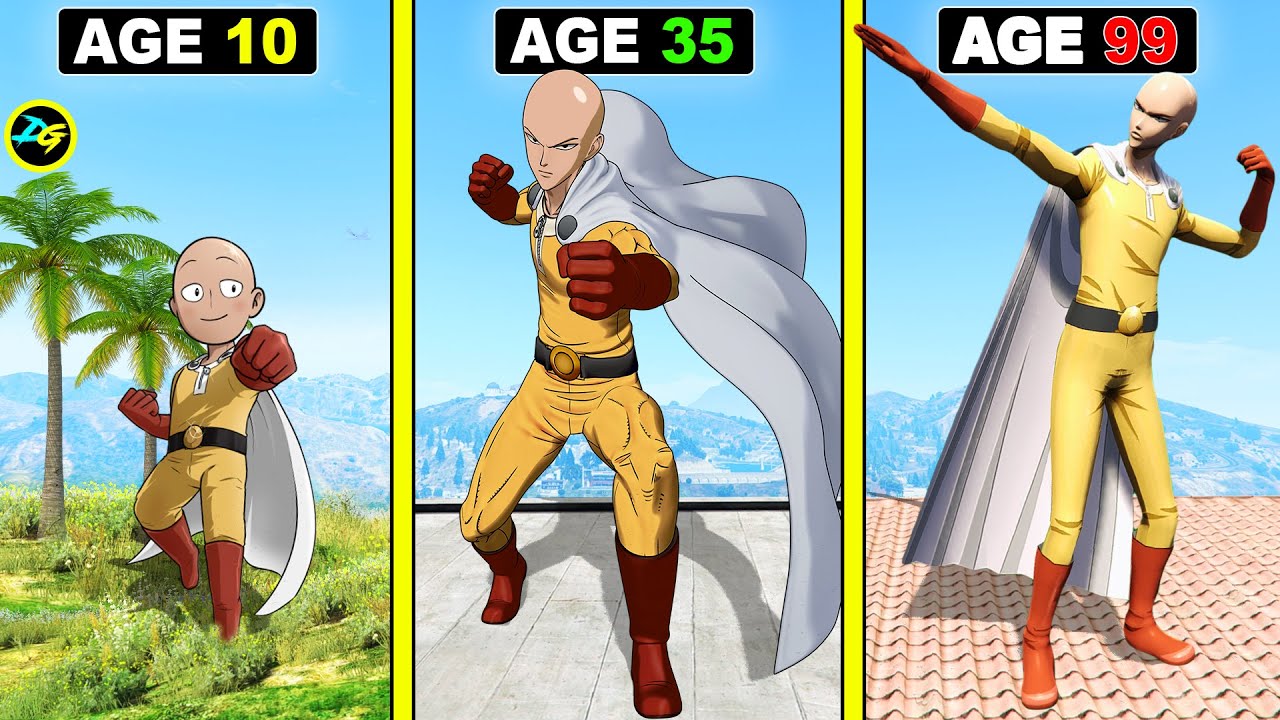 Surviving 99 YEARS As SAITAMA THE ONE PUNCH MAN in GTA 5