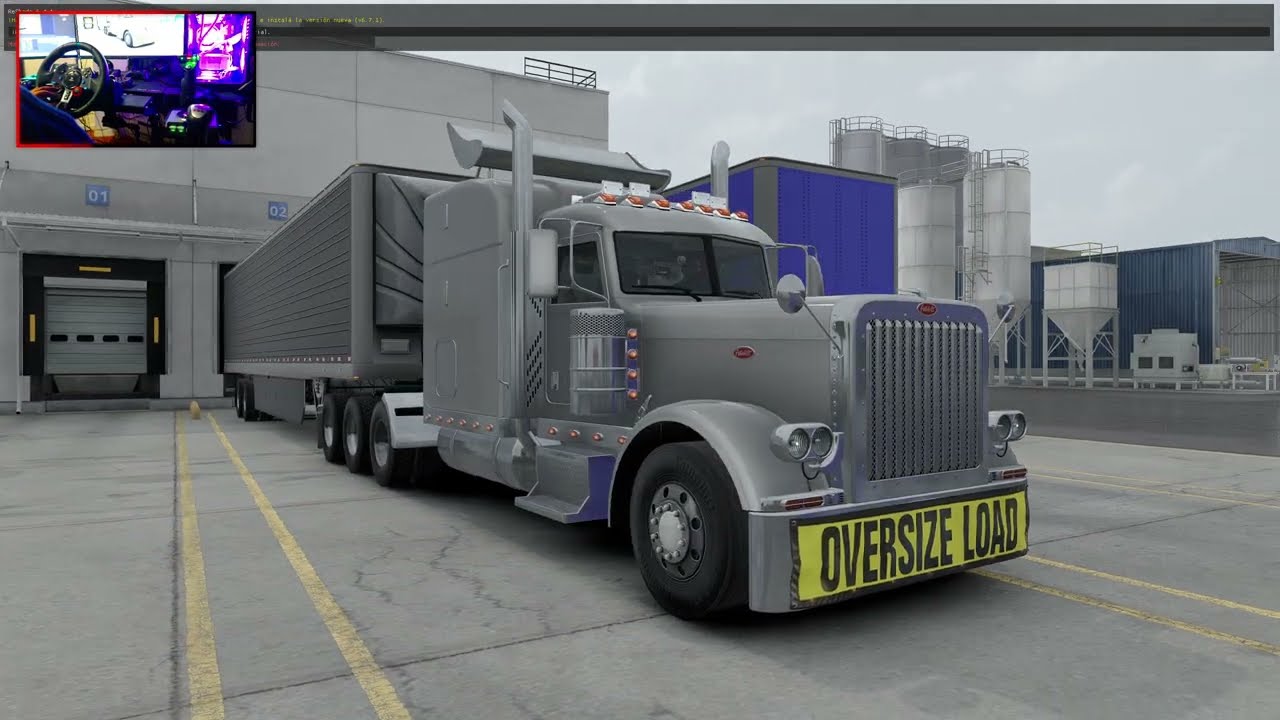 ATS 1.57 | Peterbilt Delivery;..probando gráfico Snowy Moon + ReShade + Project Next -Gen