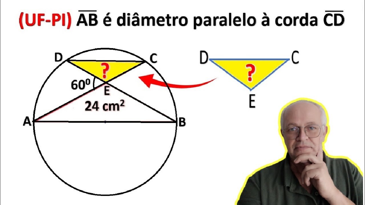 📌 QUAL A ÁREA DO TRIÂNGULO CDE❓