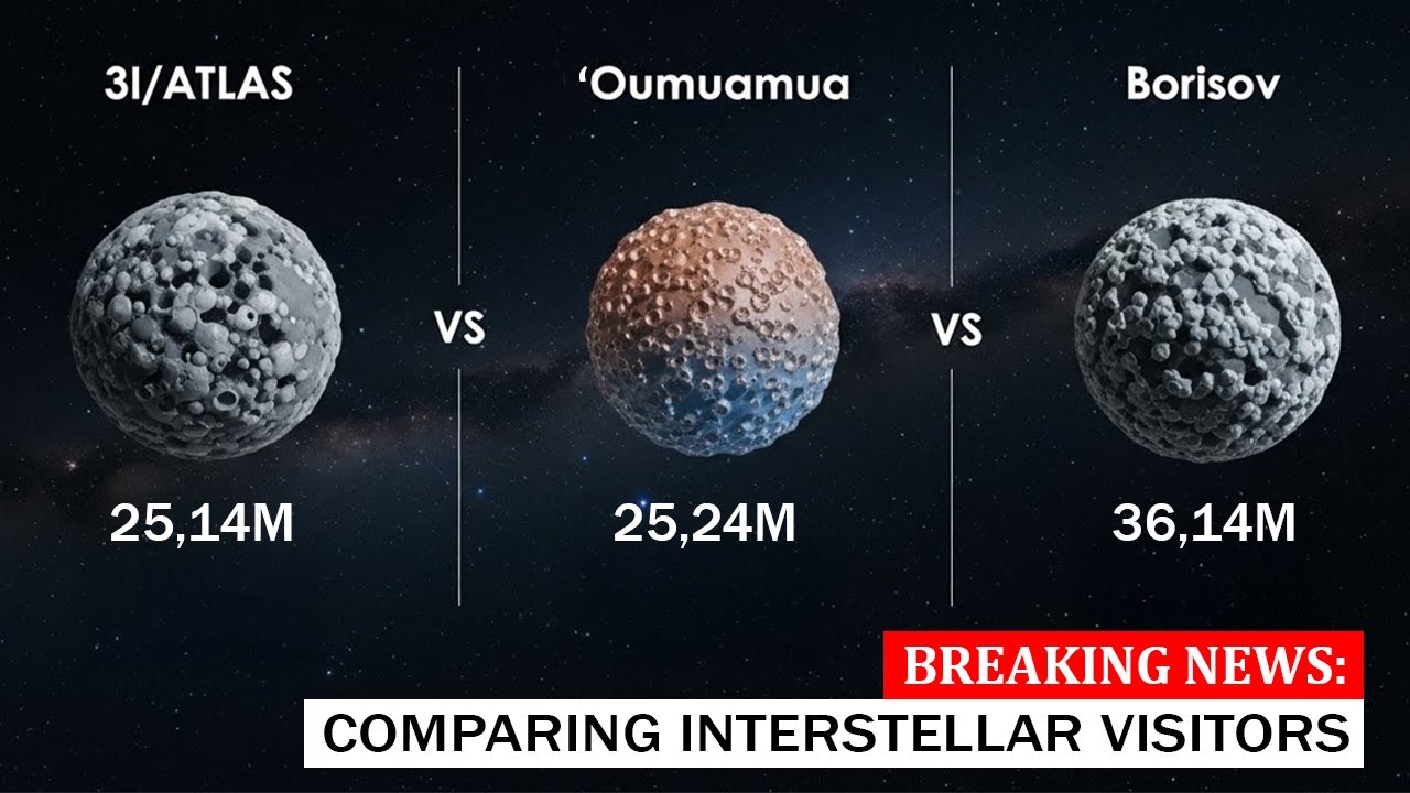 3I/ATLAS vs ʻOumuamua vs Borisov - Comparing Interstellar Visitors | Documentary For Sleep