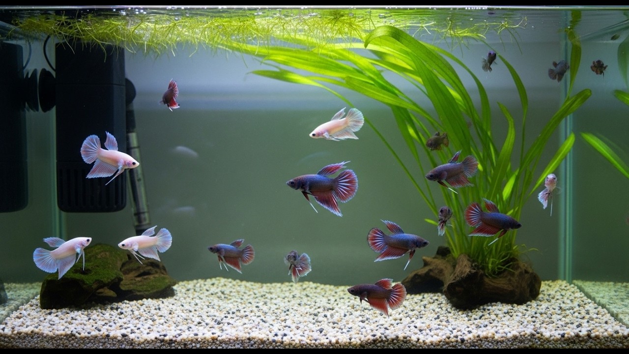 🎥🐠 The Ultimate Betta Fish Video for Fish Lovers #BettaFish #FishLovers #Aquarium #GalaxyBetta #Koi