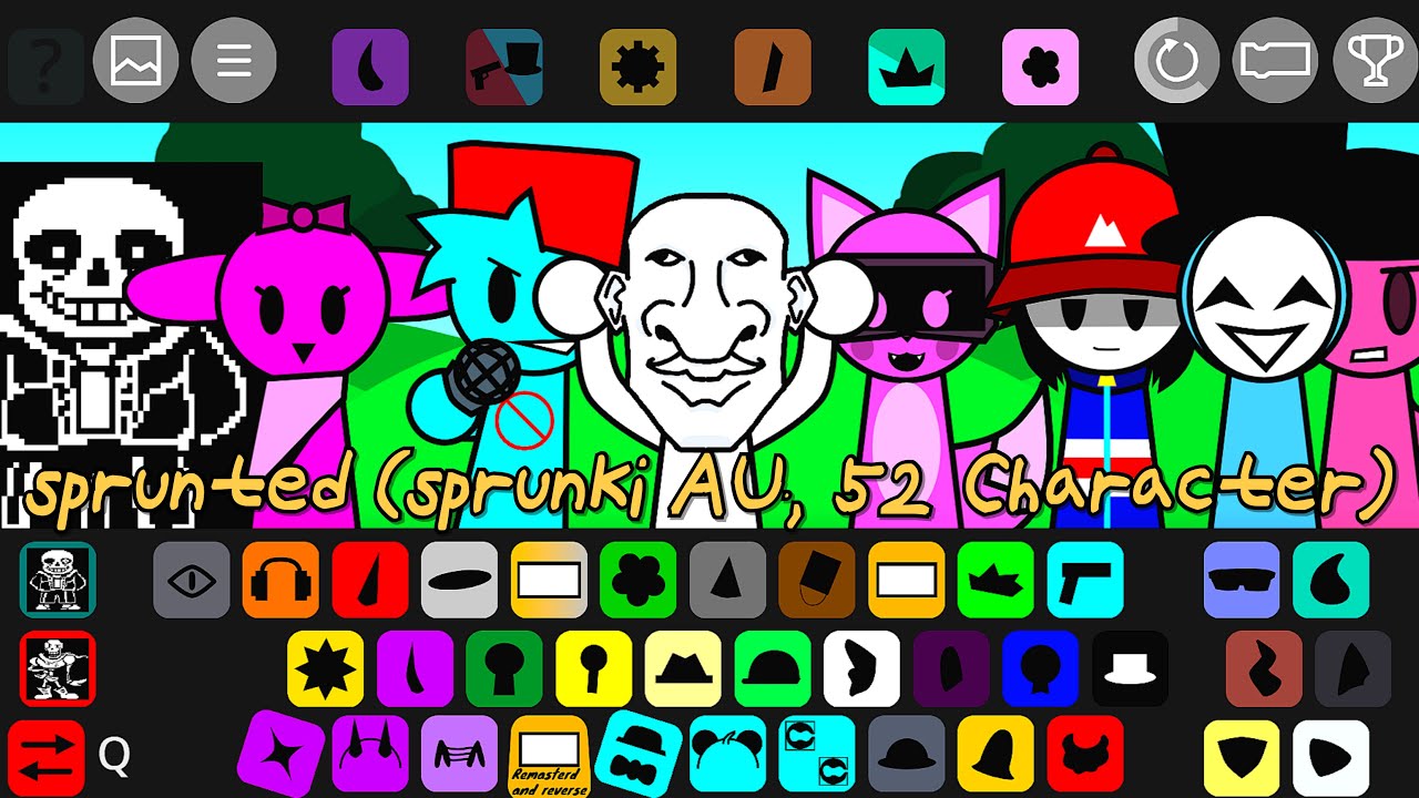 Incredibox - Sprunted (sprunki AU 52 Character) 🎵🎶