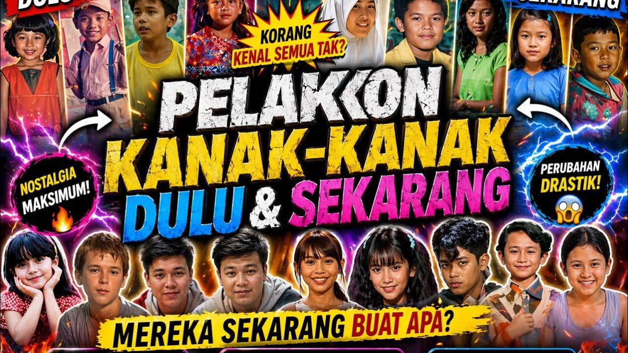 Pelakon Kanak-Kanak Dulu & Sekarang 😱 Tak Sangka Ini Wajah Mereka Hari Ini!