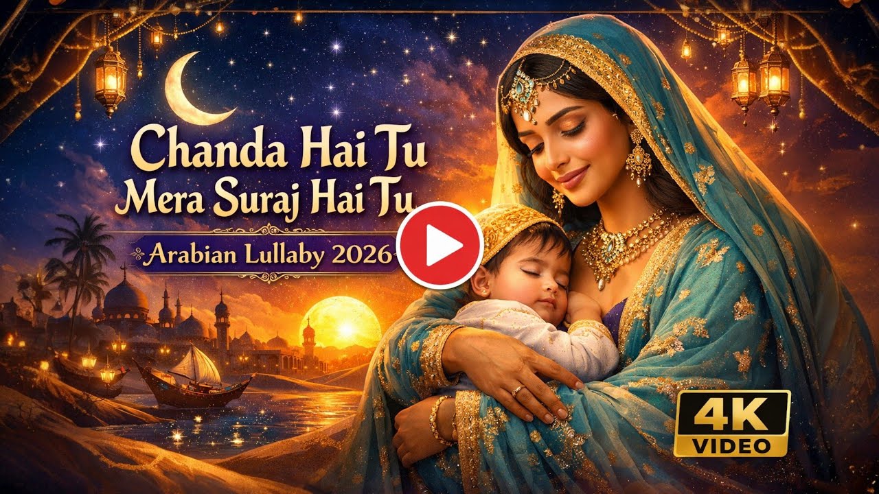 Chanda Hai Tu Mera Suraj Hai Tu Arabian Version 🌙 | Latest Baby Lullaby 2026 | deep sleep music