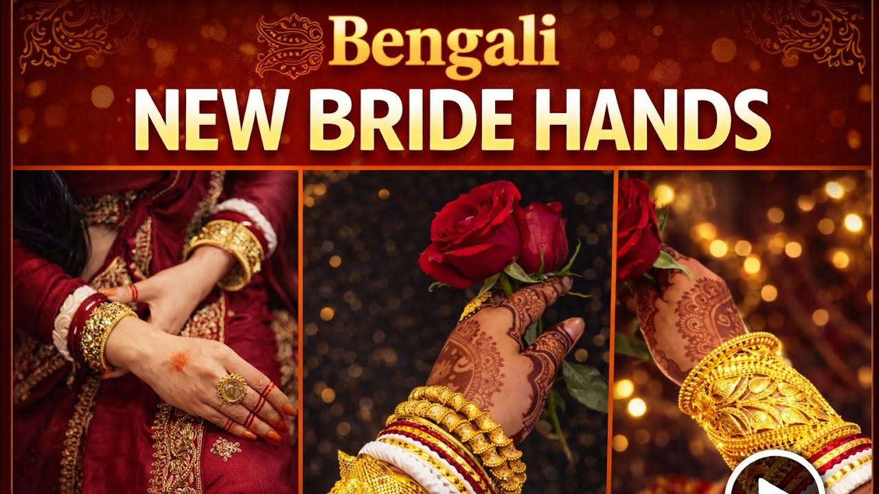 Beautiful Bengali New Bride Hands💅🍓 #trending 