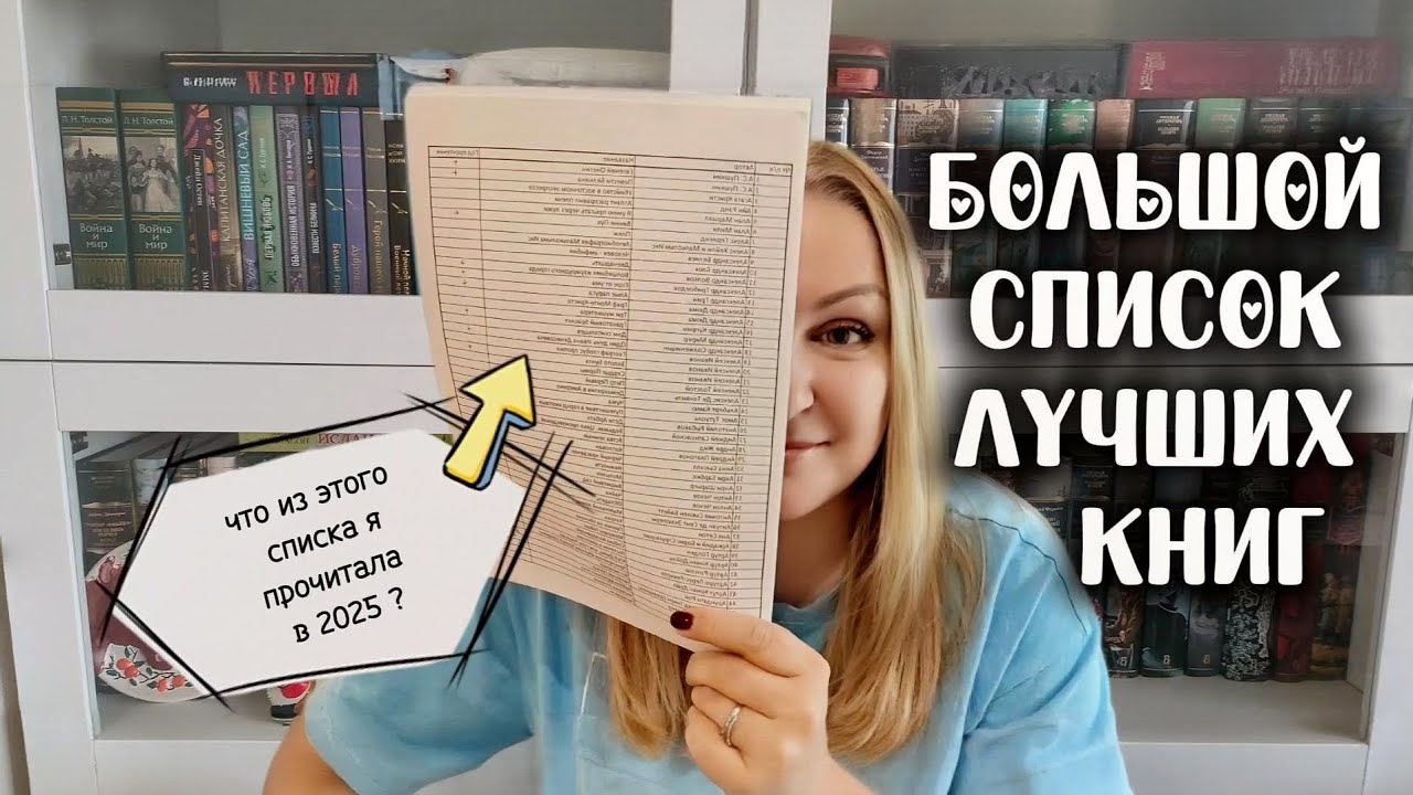 Большой список лучших книг 📚 что из него читала в 2025 году?