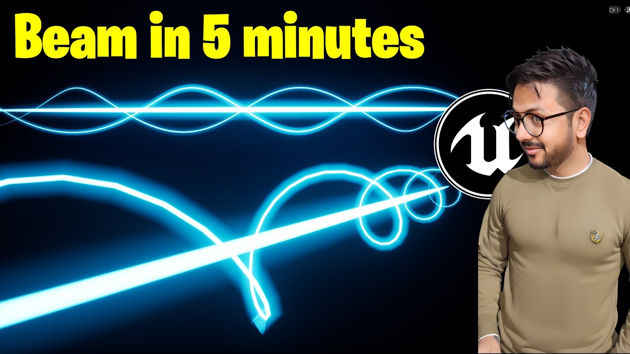 Expanded Description:UE5 Niagara - Create a Simple Ribbon Beam in 5 Minutes ⚡💥