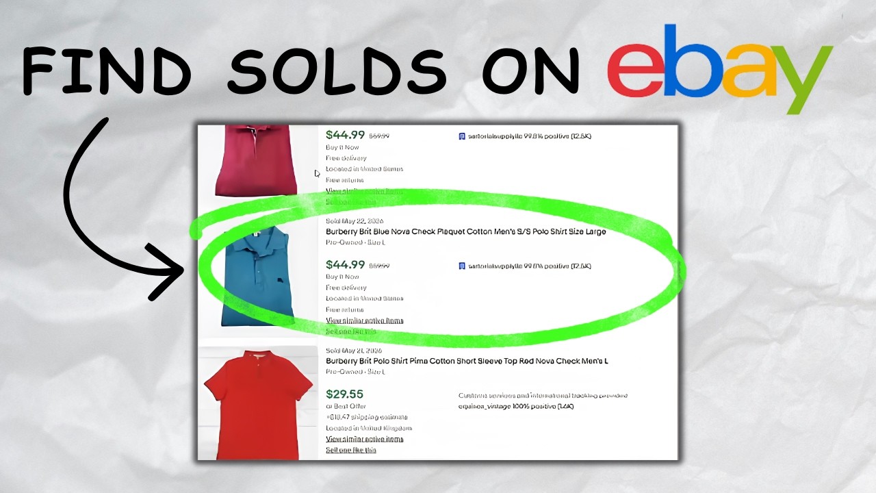 How To Find eBay Sold Listings, and Run Comps!