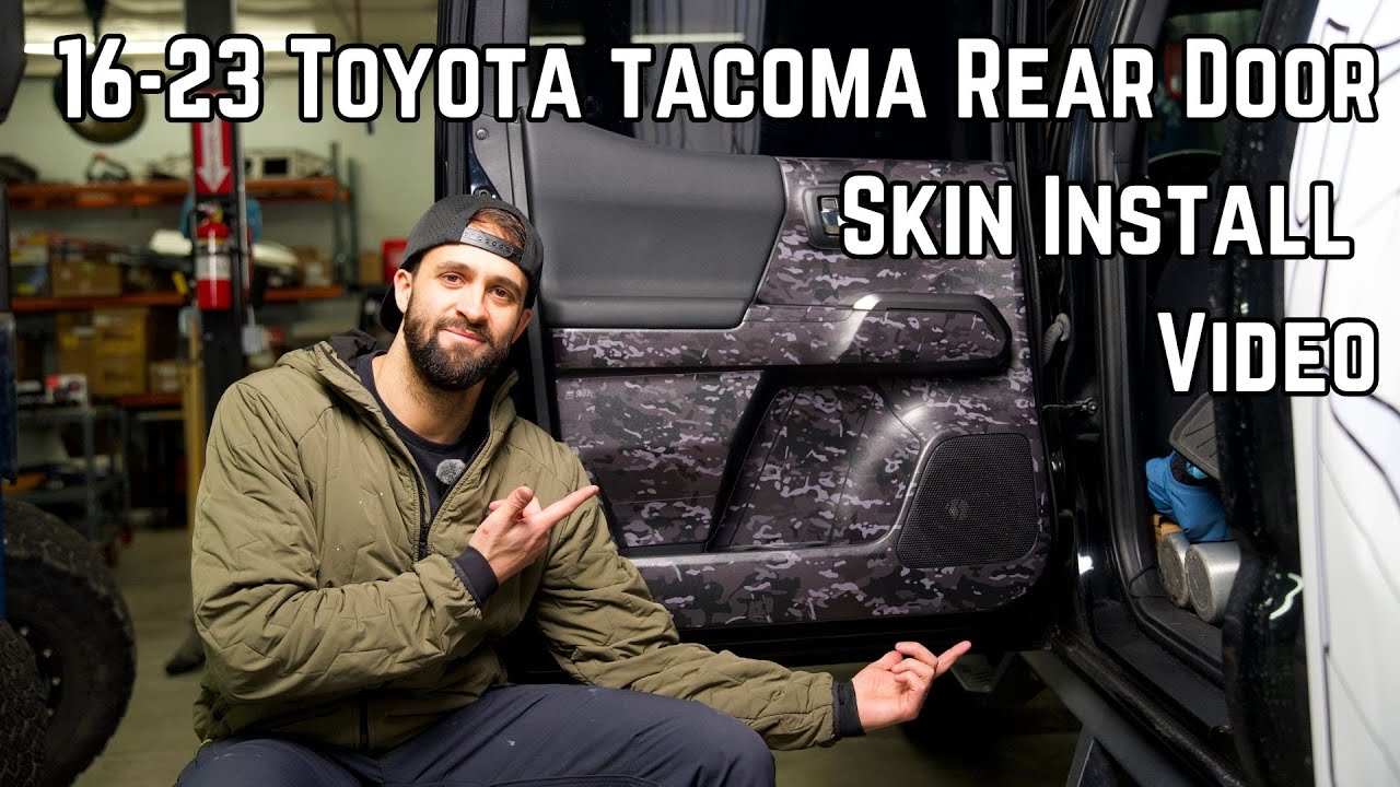 16-23 Toyota Tacoma Rear Door Skin Install | Taco Vinyl