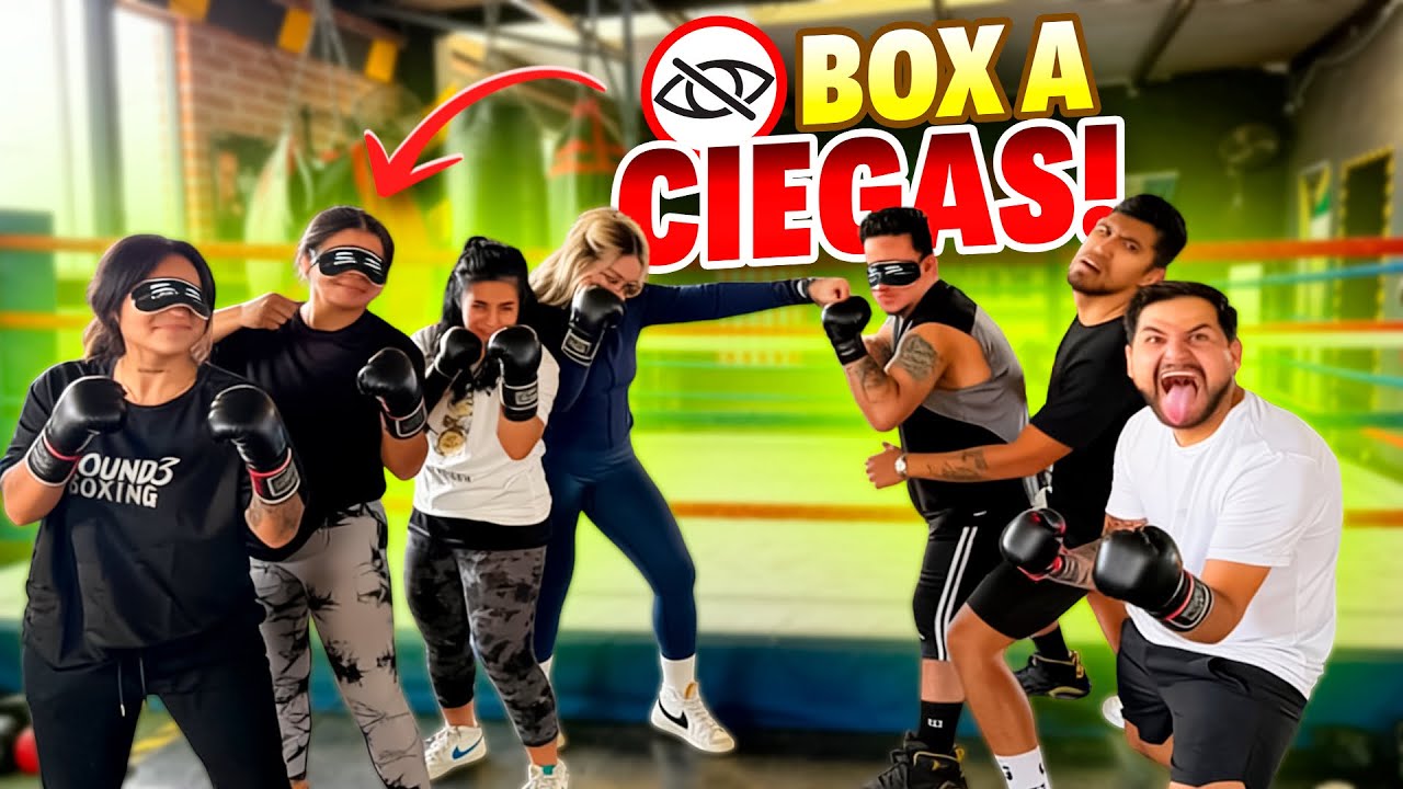 BOXEO A CIEGAS CON MIS AMIGOS //todos contra todos