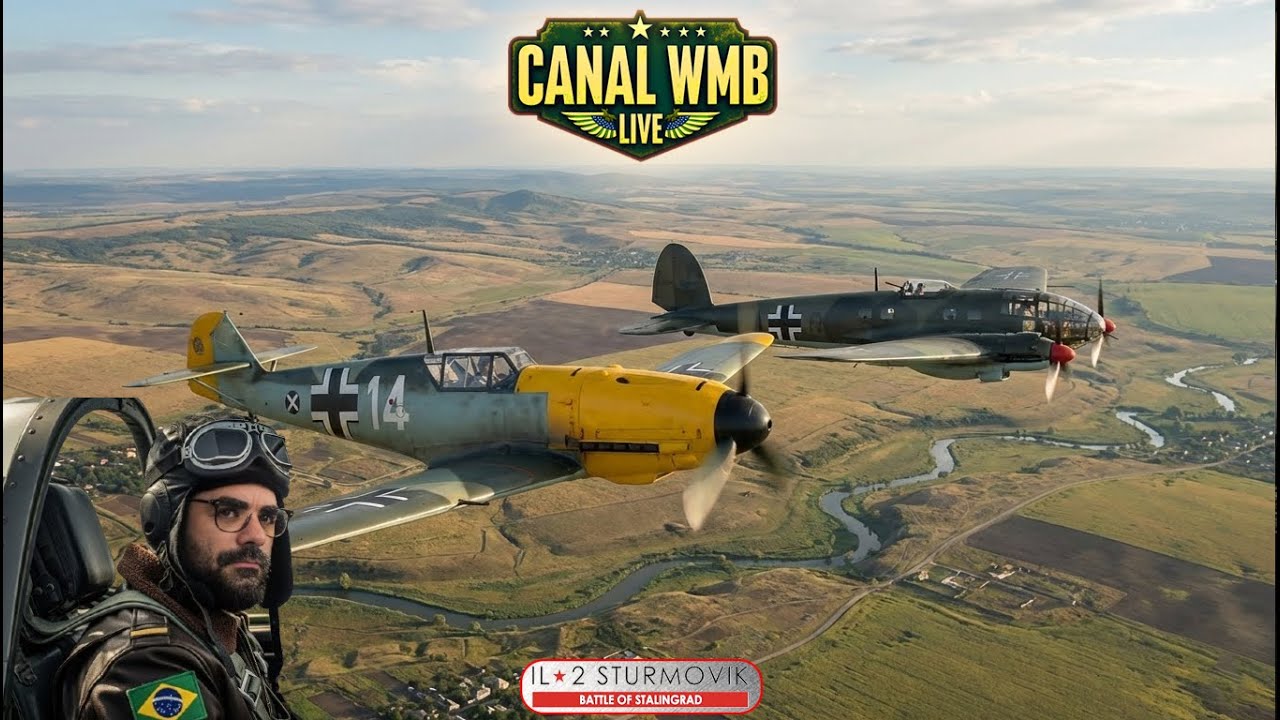 VOLTEI PRO IL-2 E ESQUECI COMO VOA! Passando Vergonha com o Simulajoao no Combat B - IL-2 BOS | LIVE