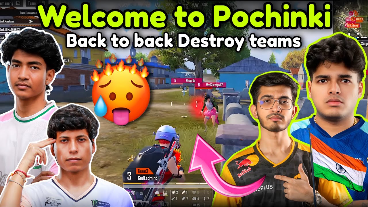 🇮🇳GODL Welcome to Pochinki 💀 Destroy Target Teams🥶 GODL vs Wyld Fangs 🥵