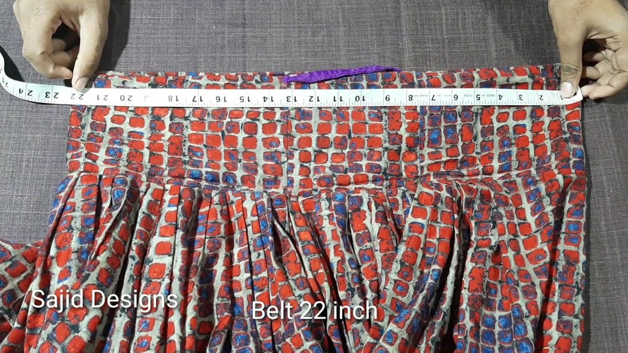 नाप ले कर कम कपडे मे शलवार केसे बनाए/salwar cutting||Sajid alvi designs