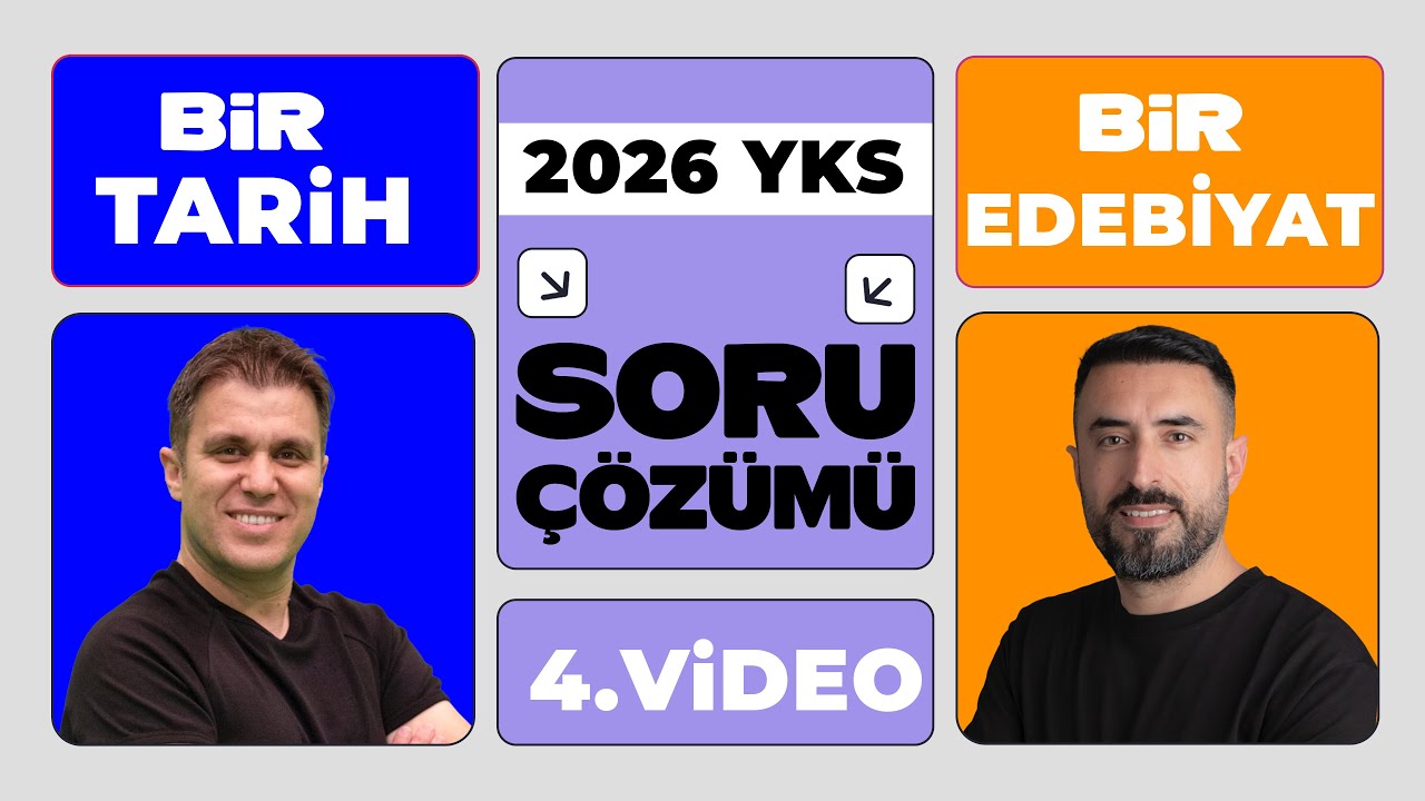1 TARİH 1 EDEBİYAT SORU ÇÖZÜMÜ: ÖSYM Buradan Vurur! | AYT 2026 (4.Video)