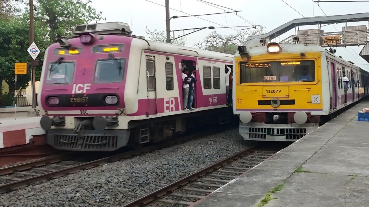 ICF Local Train Amazing Crossing Scene | Indian Railways | Love Crossing | Train Video |My Train 