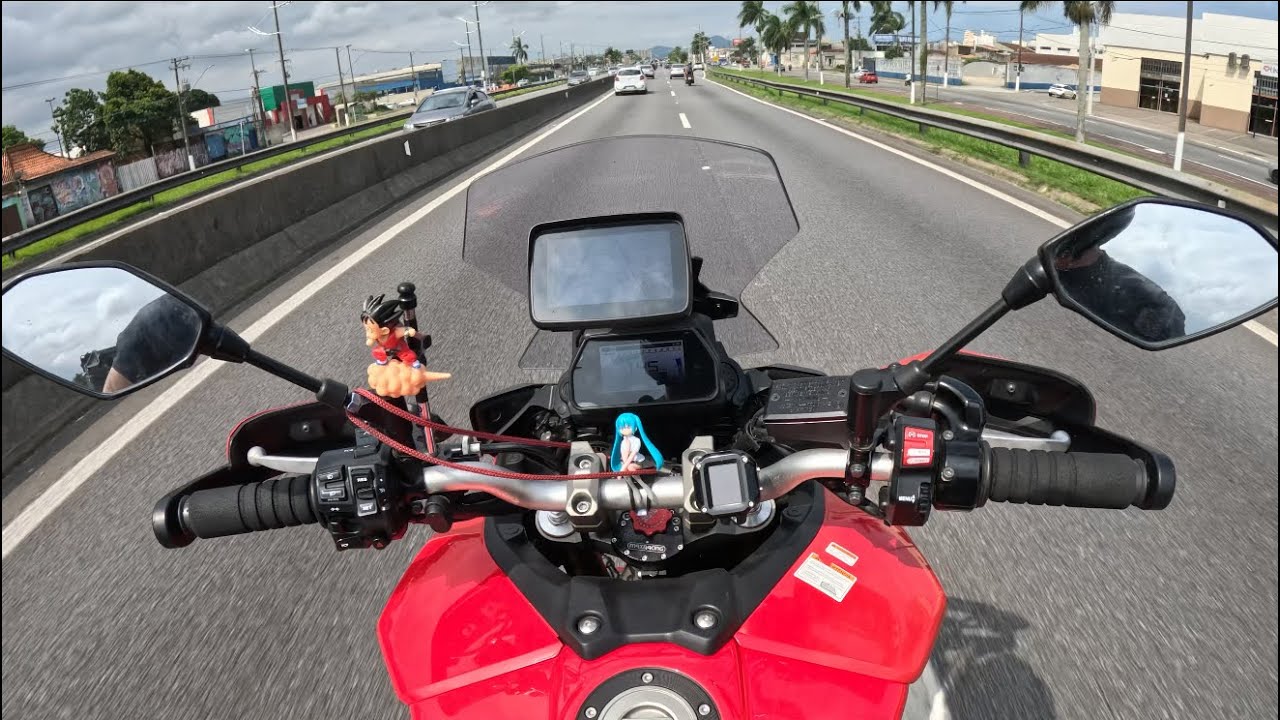 TRACER 900GT REMAPEADA GO PRO 13 testando posição da câmera só falta o mic 