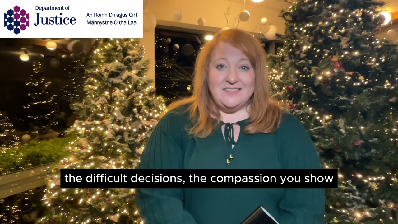 Justice Minister Naomi Long thanks all staff across the criminal justice sector.