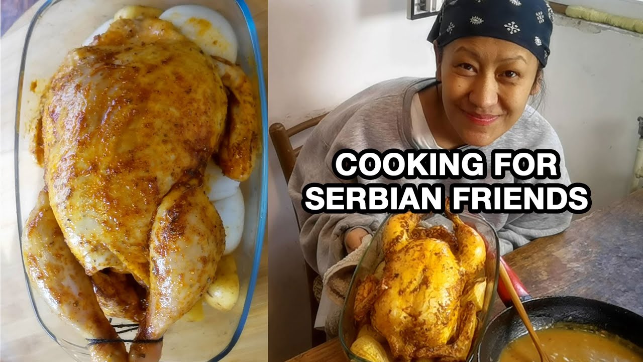COOKING WHOLE CHICKEN FOR OUR SERBIAN FRIENDS7WHAT I DO WITH THE MONEY I GOT FROM YOU TUBE