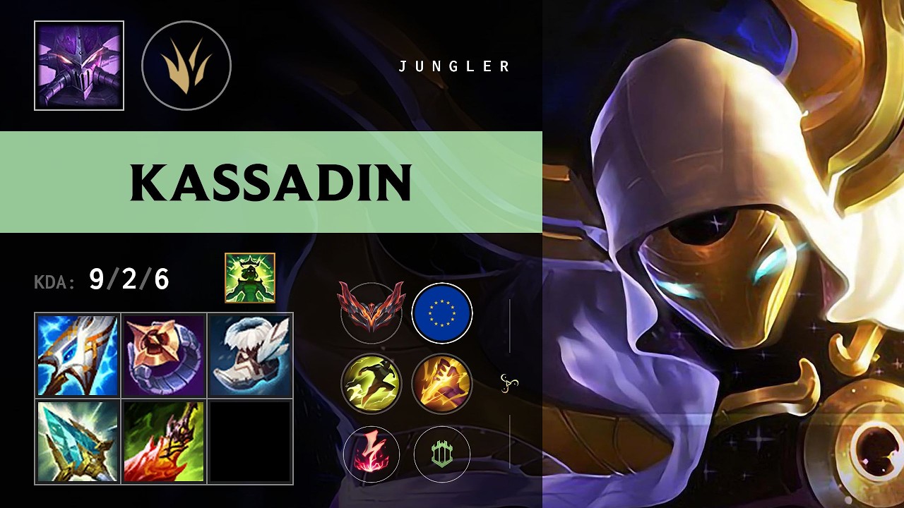 Kassadin Jungle vs Hecarim - EUW Grandmaster Patch 26.11