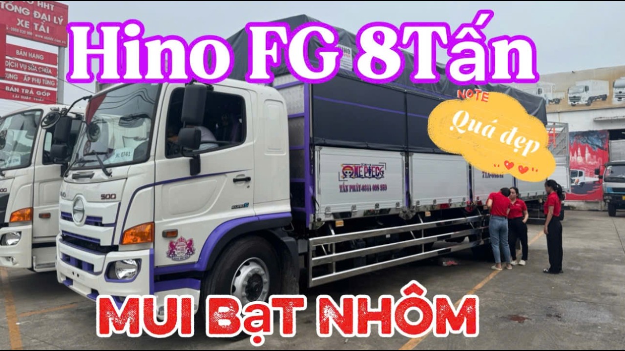 Báo Giá Hino FG Thùng Mui Bạt Nhôm Đà Lạt | Hino 8 Tấn | Hino FG 2025