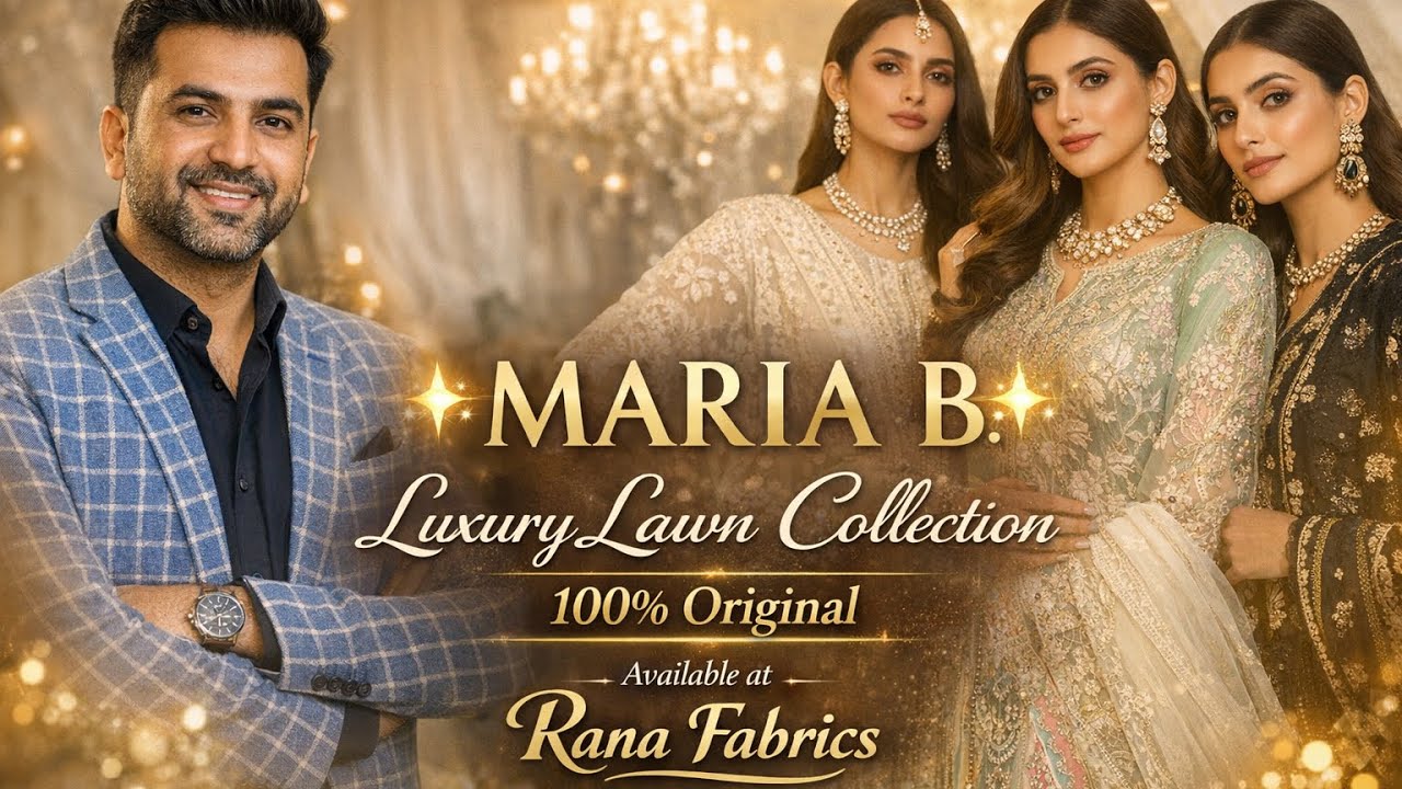Maria B Luxury Lawn Suits | Original Brand | Elegant Summer Collection 2026 | 03338425244