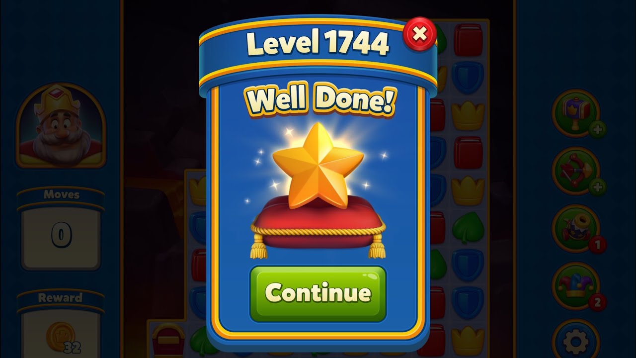 Royal Match - King Robert - Level 1744