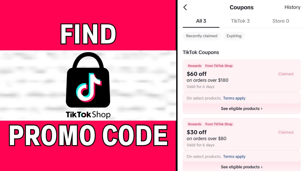 How To Find TikTok Shop Promo/Discount Codes 2025 | Get TikTok Shop Promotion Code