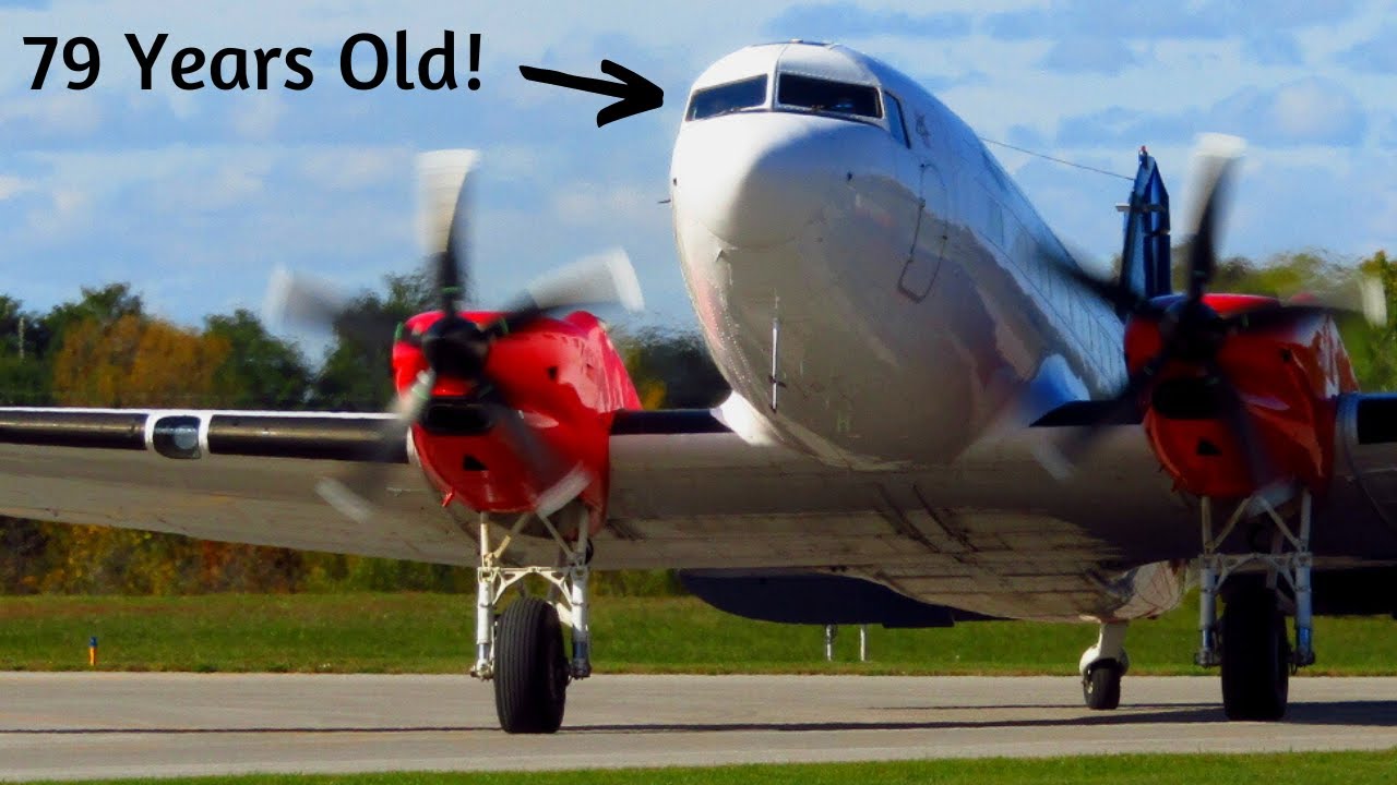 Douglas DC-3 Action at Oshawa! Basler BT-67 Test Flight