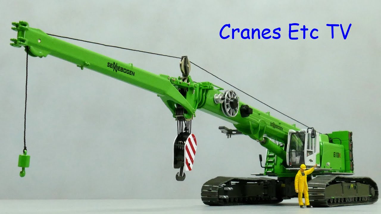 Гусеничный кран Ros Sennebogen 6113E от Cranes Etc TV
